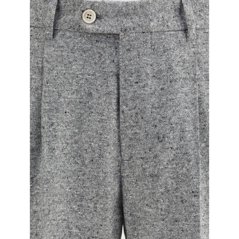 Gray Wool Two-Piece Suit - ventzia