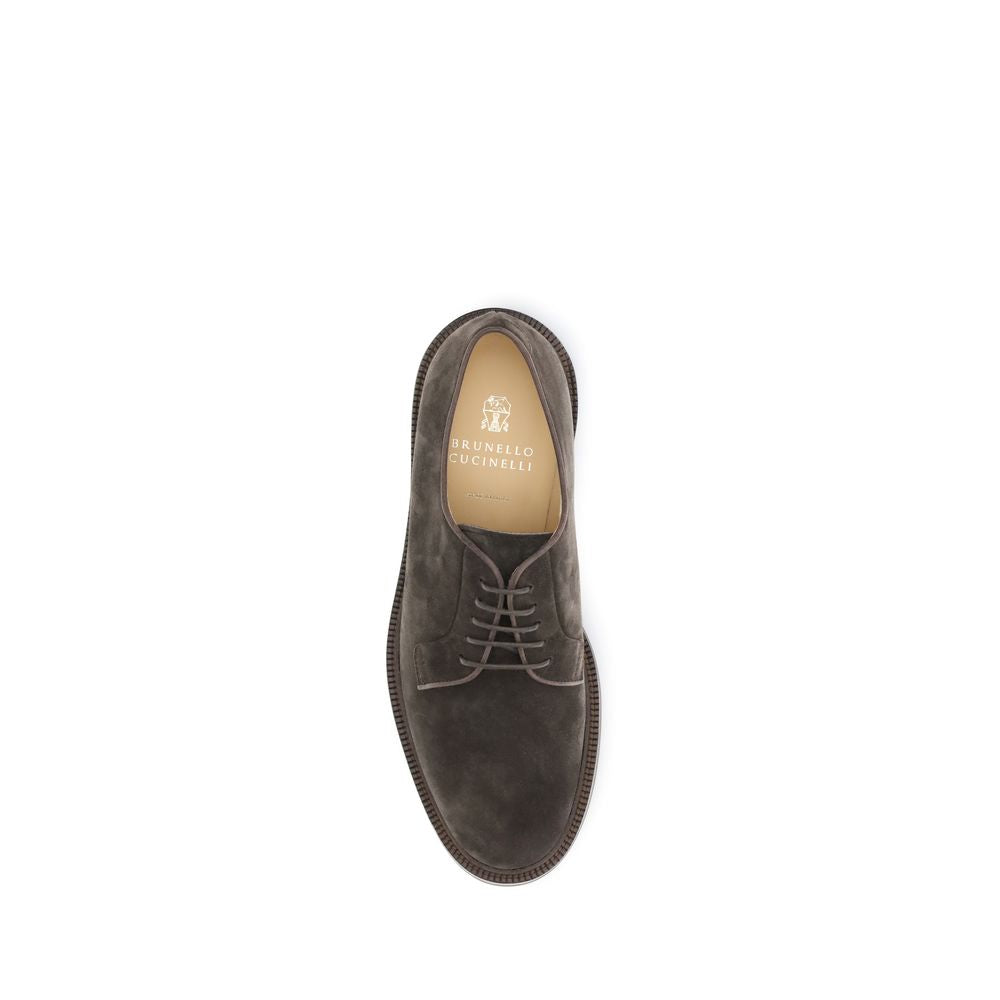 Brown Calf Leather Bos Taurus Oxfords And Derbies - ventzia
