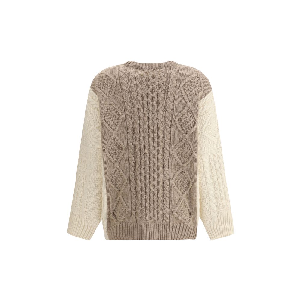 Cream Cashmere Cashmere Sweater - ventzia