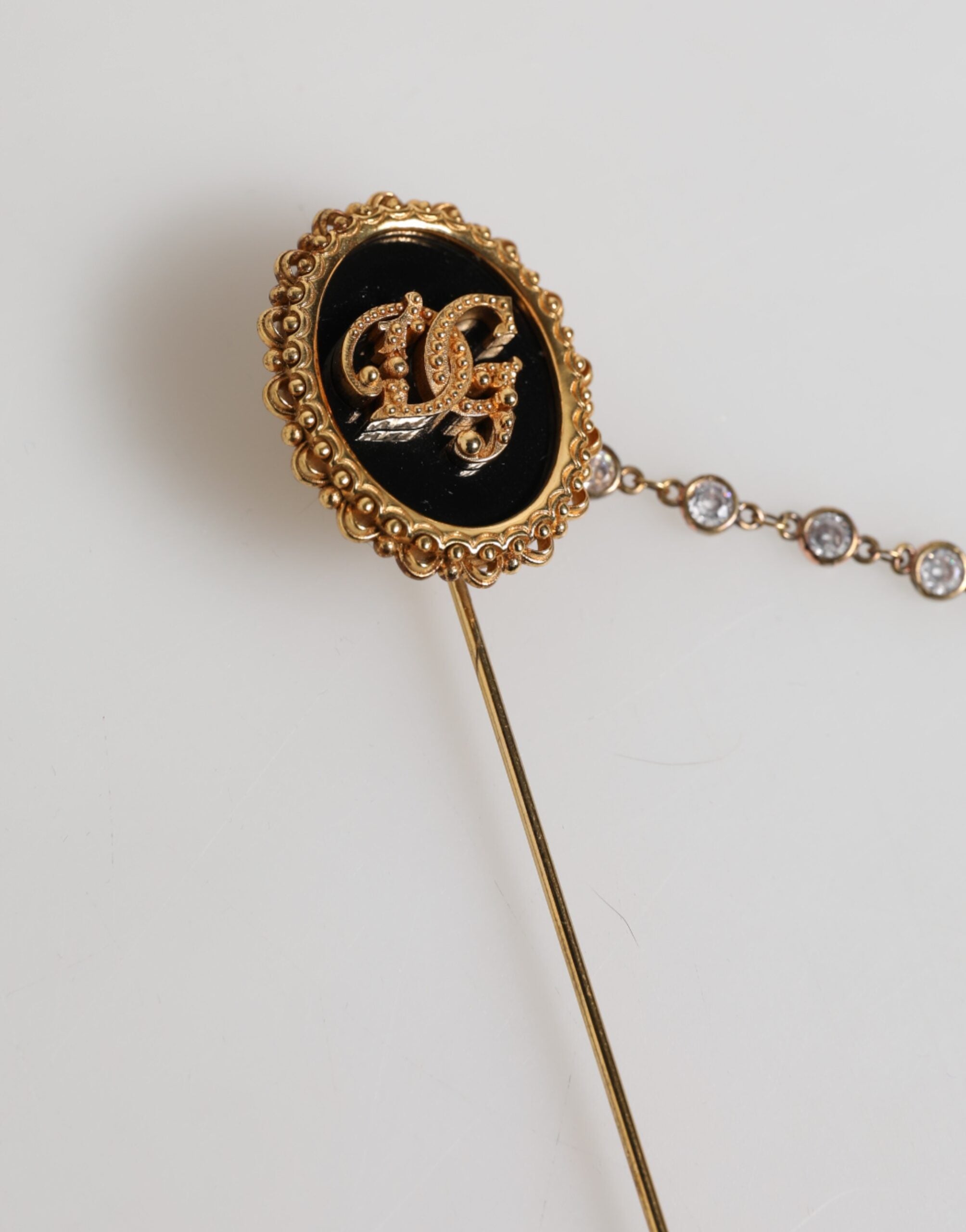 Lapel Pin DG Logo Gold Chain Mens Accessories Brooch - ventzia