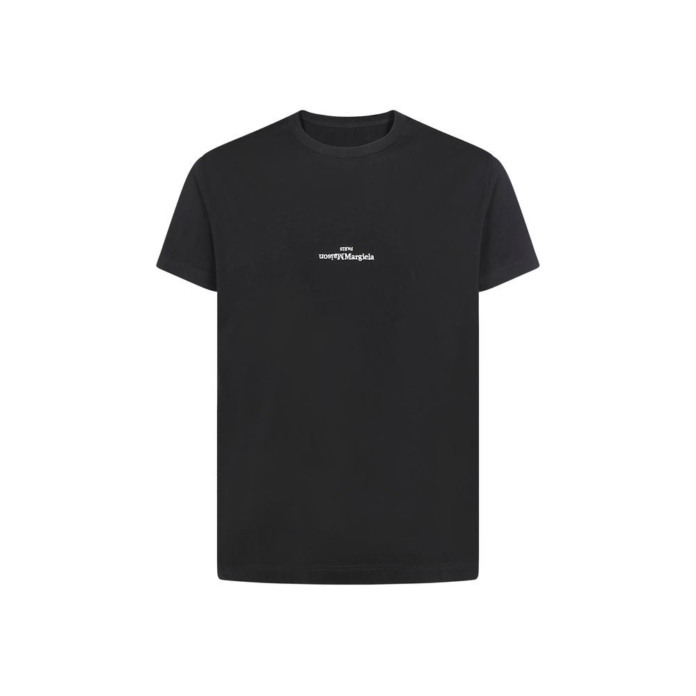 Black Cotton T-Shirt - ventzia