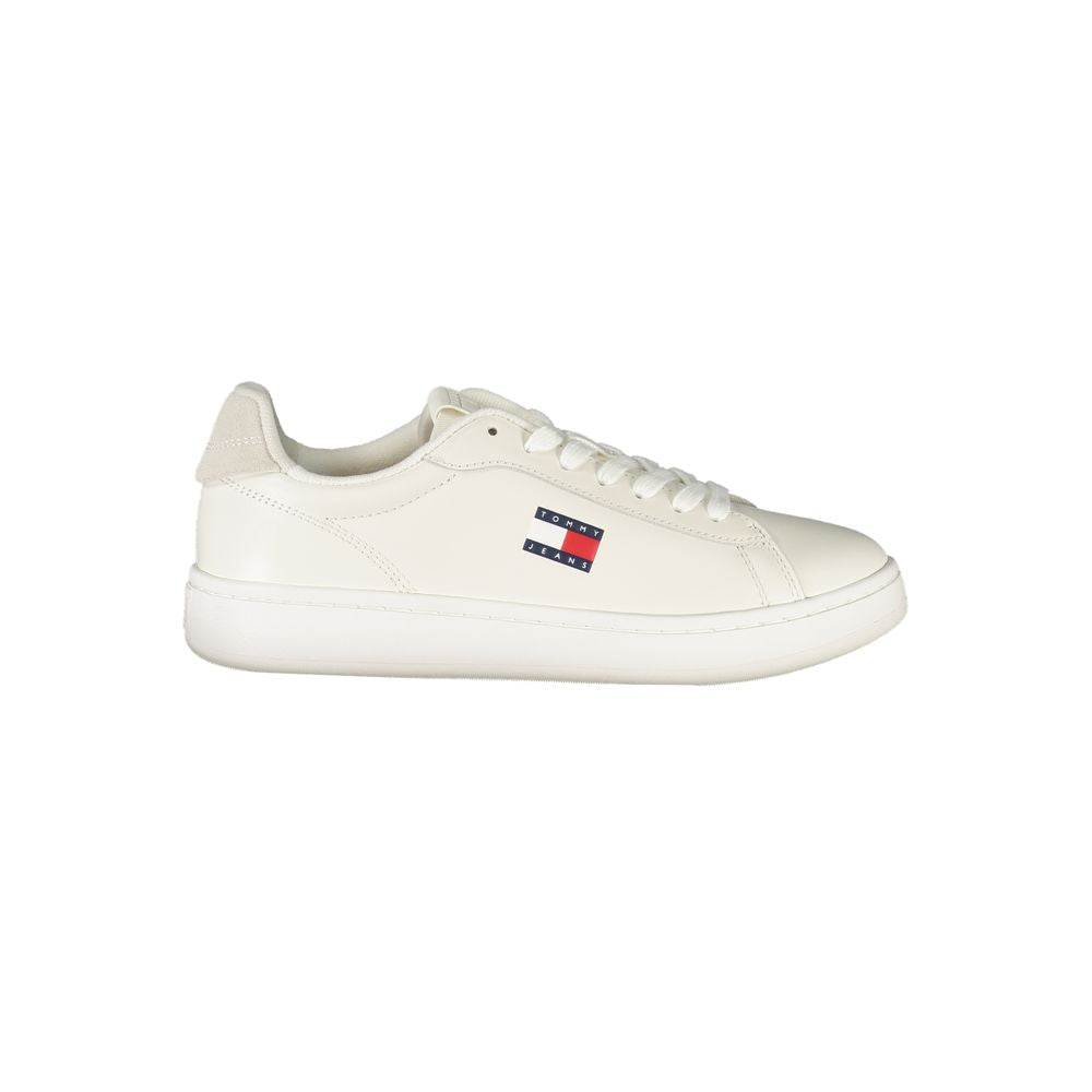 Bianco Polyurethane Women Sneaker - ventzia