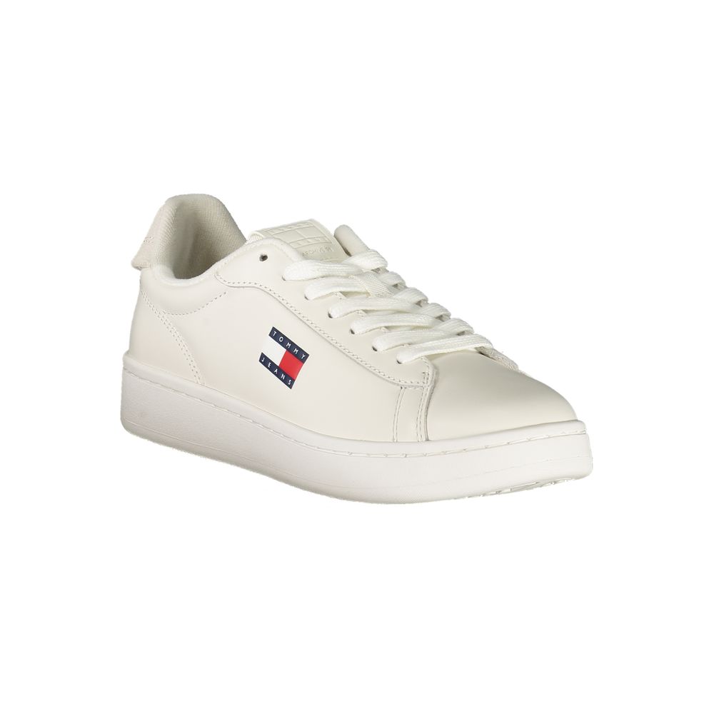 Bianco Polyurethane Women Sneaker - ventzia