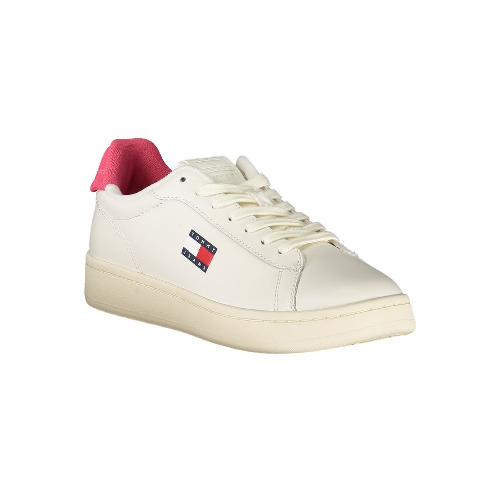 Bianco Polyurethane Women Sneaker - ventzia