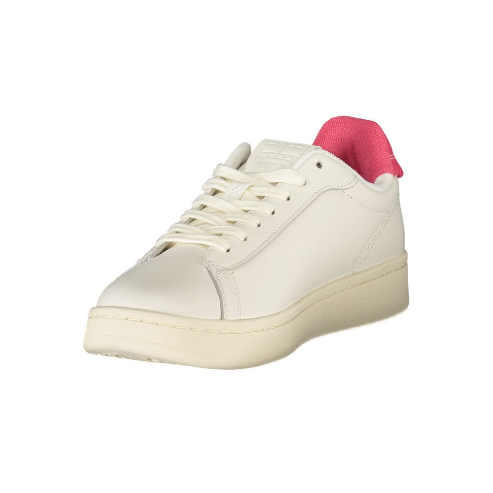 Bianco Polyurethane Women Sneaker - ventzia
