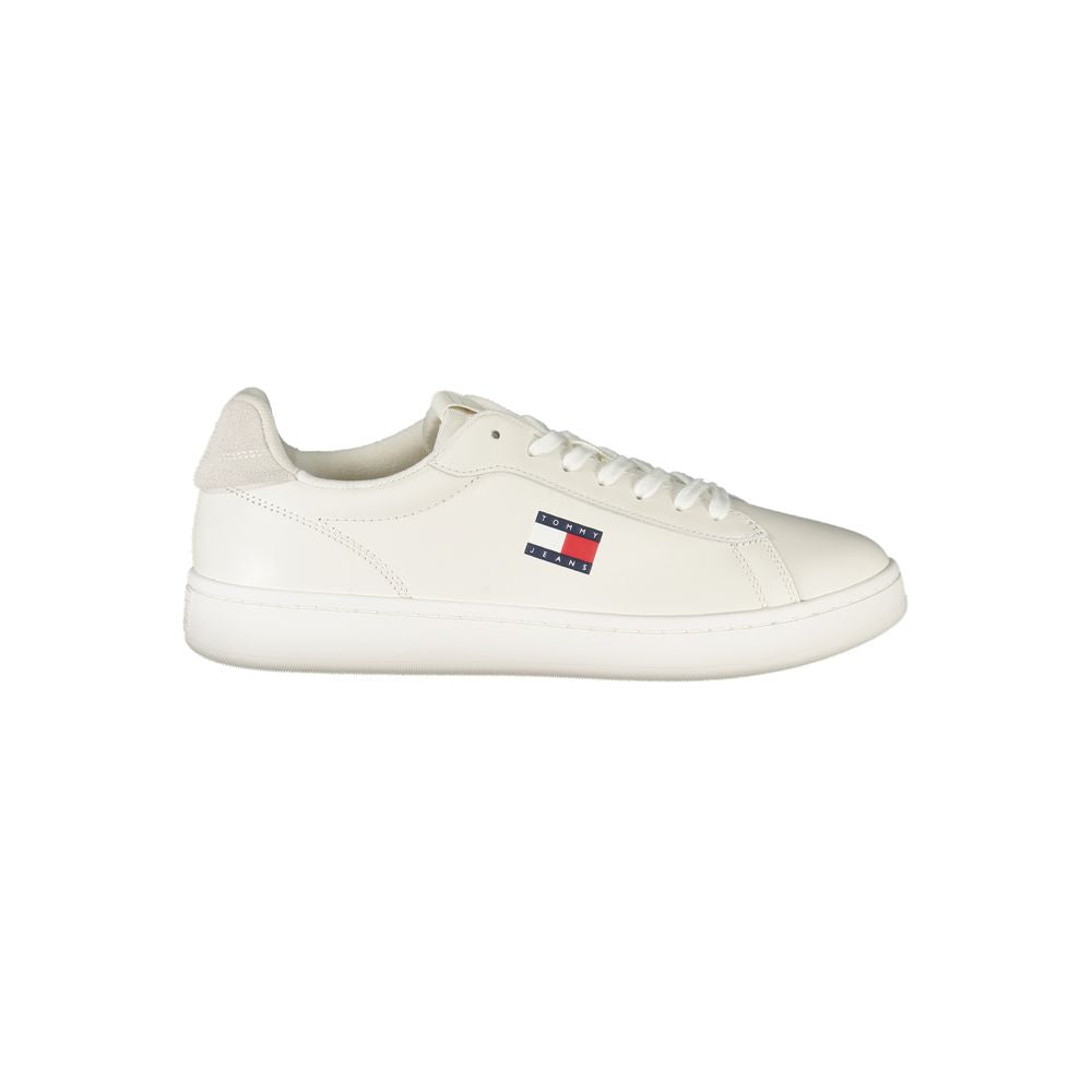Bianco Polyurethane Men Sneaker - ventzia