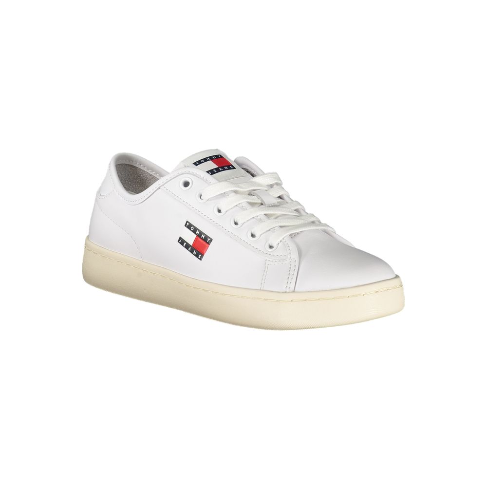 Bianco Polyurethane Women Sneaker - ventzia