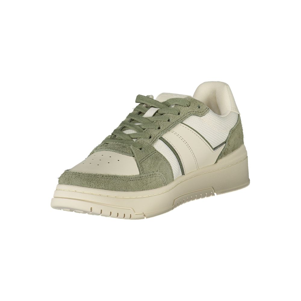 White Polyester Men Sneaker