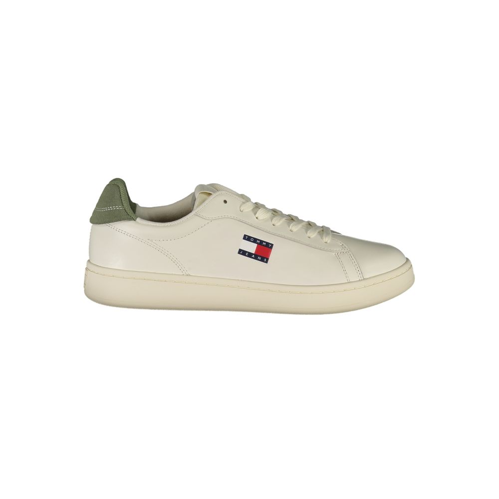Bianco Polyurethane Men Sneaker - ventzia