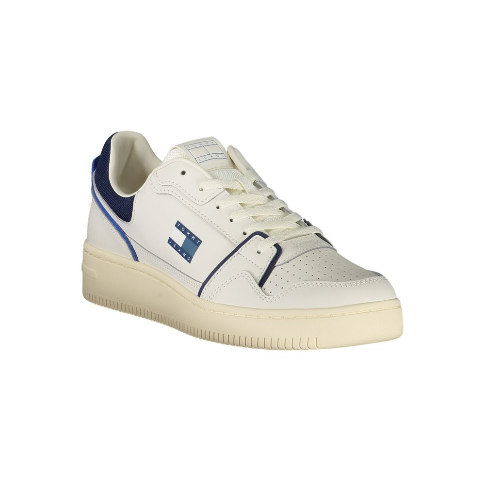 Bianco Polyurethane Men Sneaker - ventzia