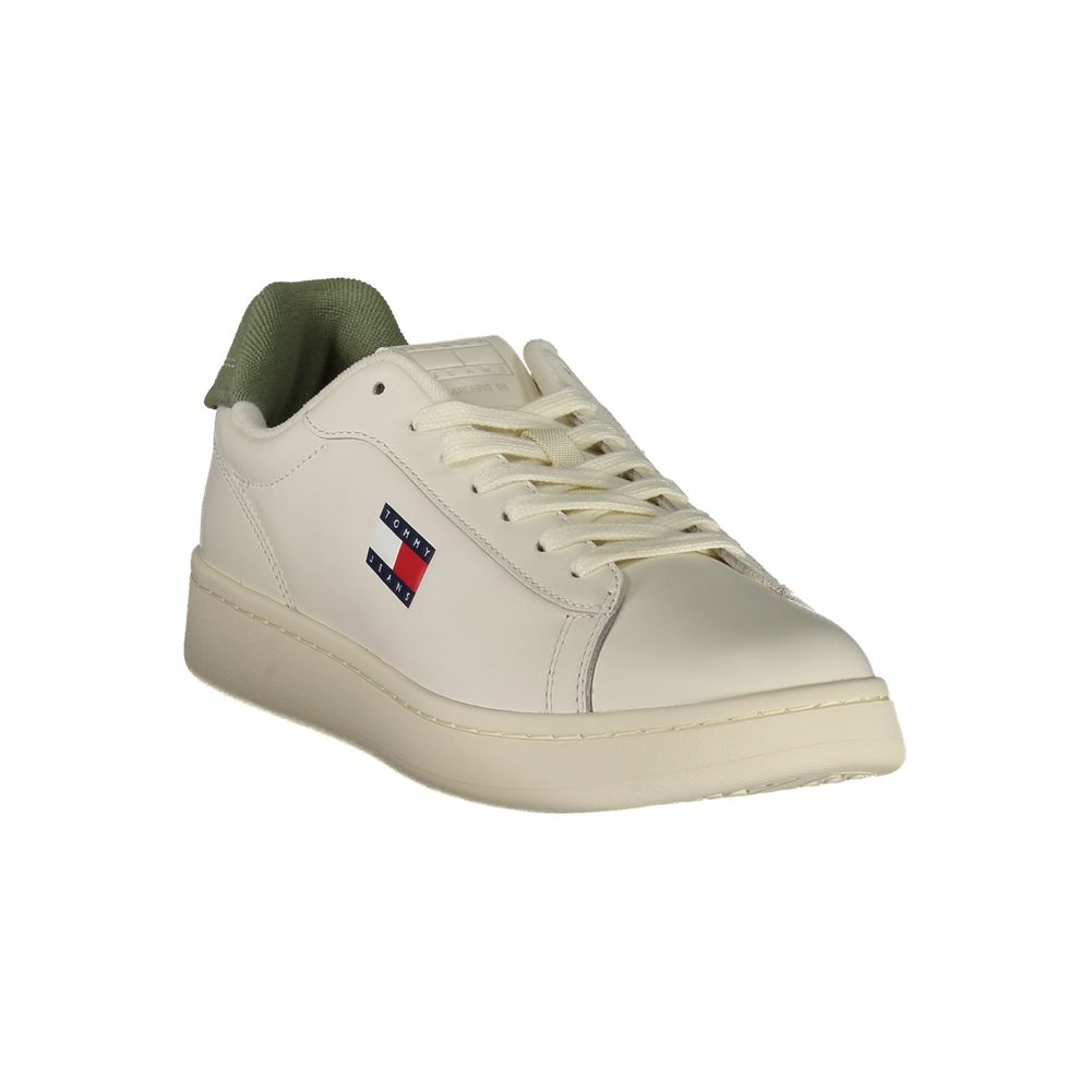 Bianco Polyurethane Men Sneaker - ventzia