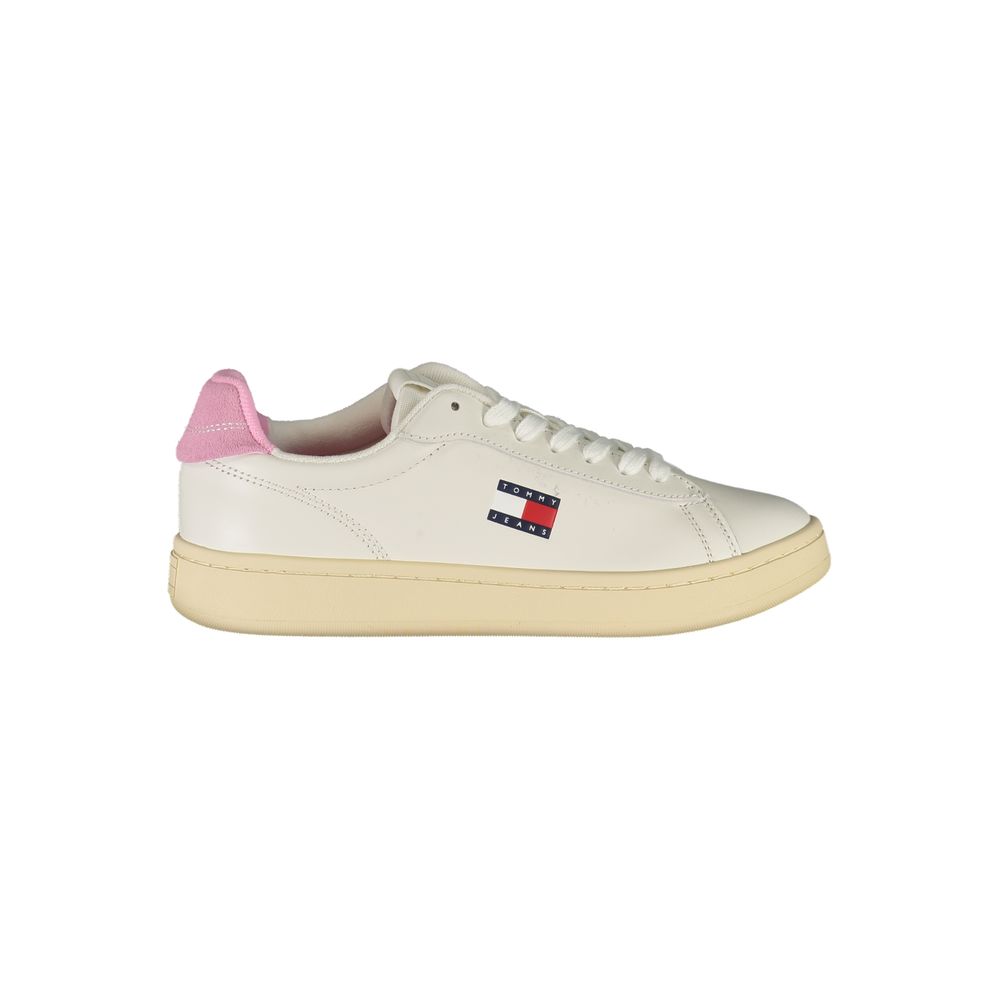 Bianco Polyurethane Women Sneaker - ventzia