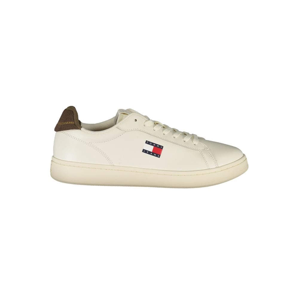 Bianco Polyurethane Men Sneaker - ventzia