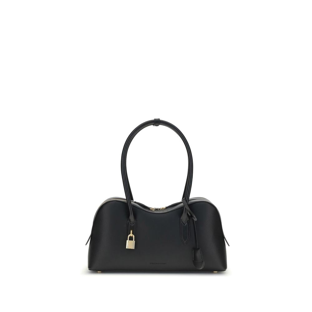 Black Nylon Shoulder Bag - ventzia