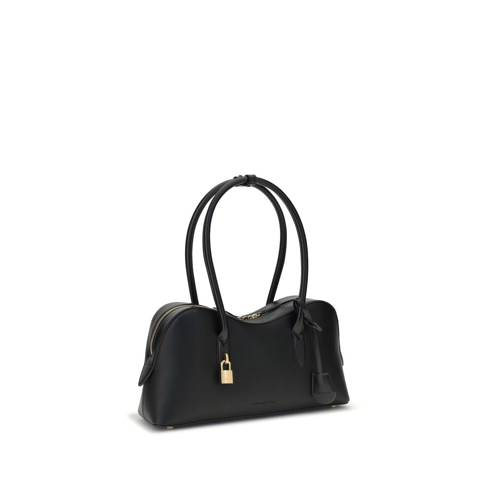 Black Nylon Shoulder Bag - ventzia