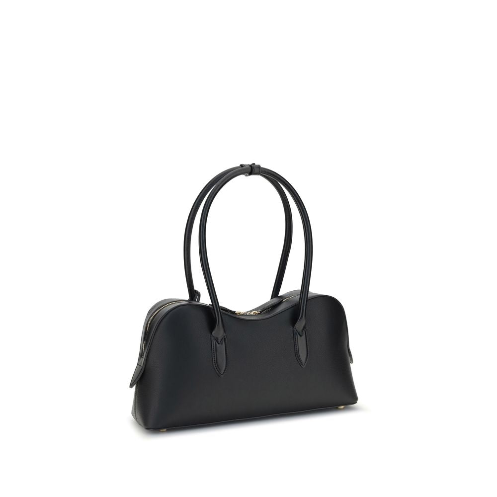 Black Nylon Shoulder Bag - ventzia