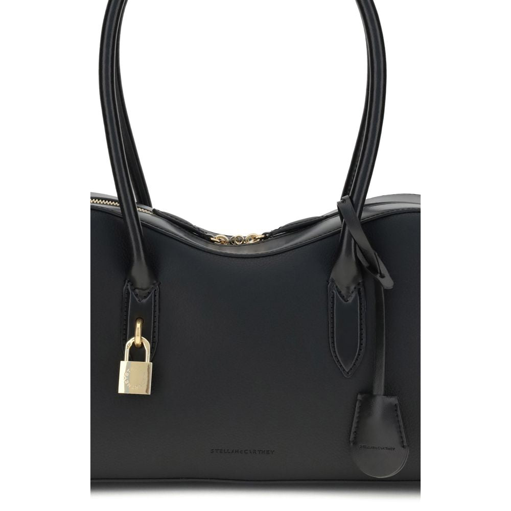 Black Nylon Shoulder Bag - ventzia