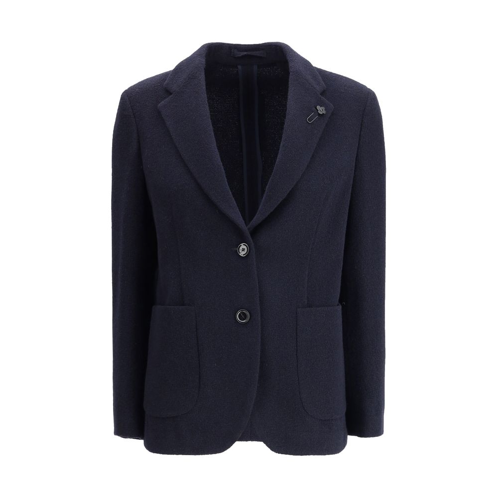 Blue Wool Blazer - ventzia