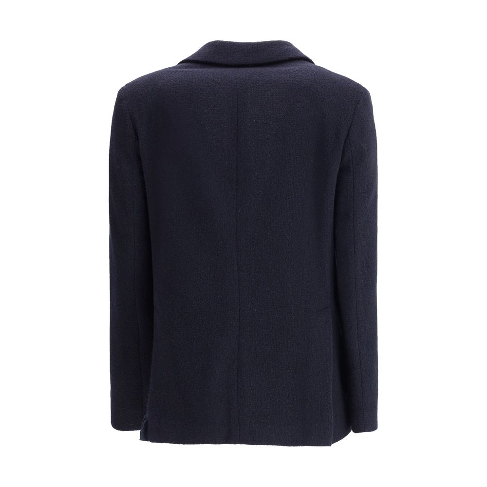 Blue Wool Blazer - ventzia