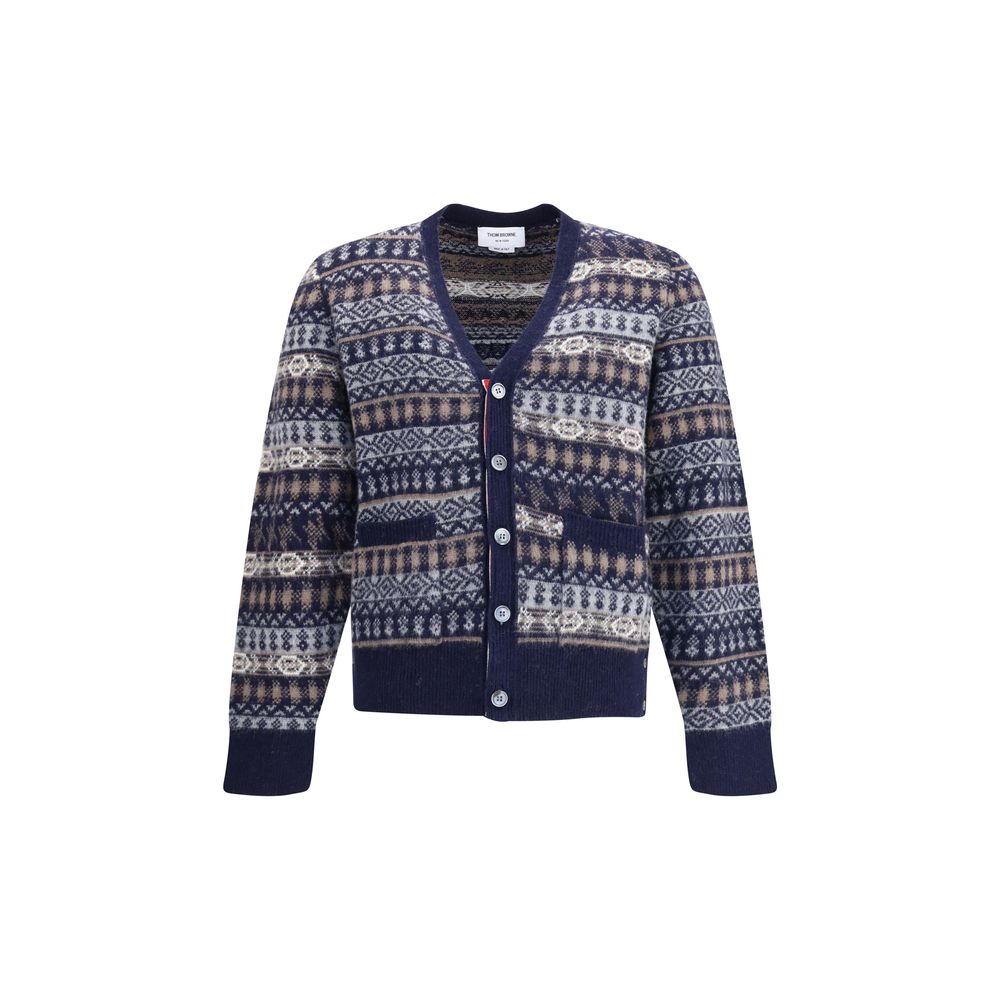 Blue Wool Cardigan - ventzia