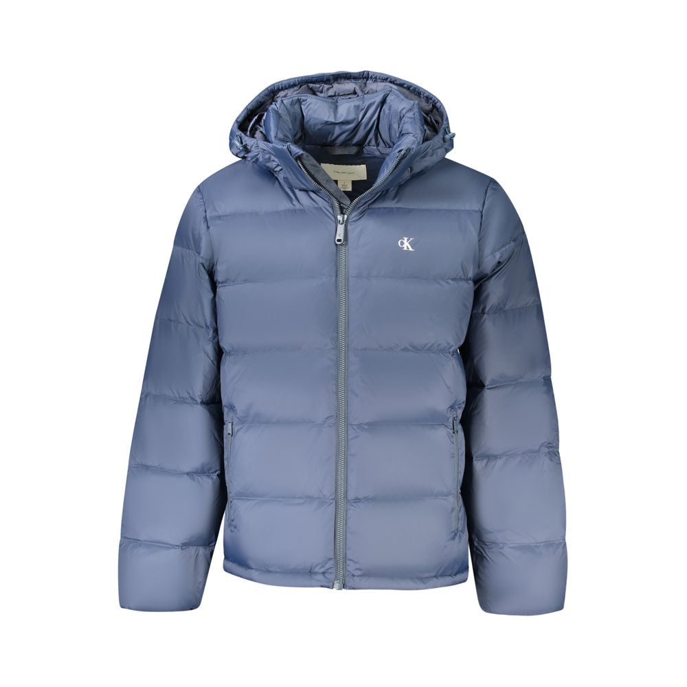 Blu Poliammide Men's Jacket - ventzia