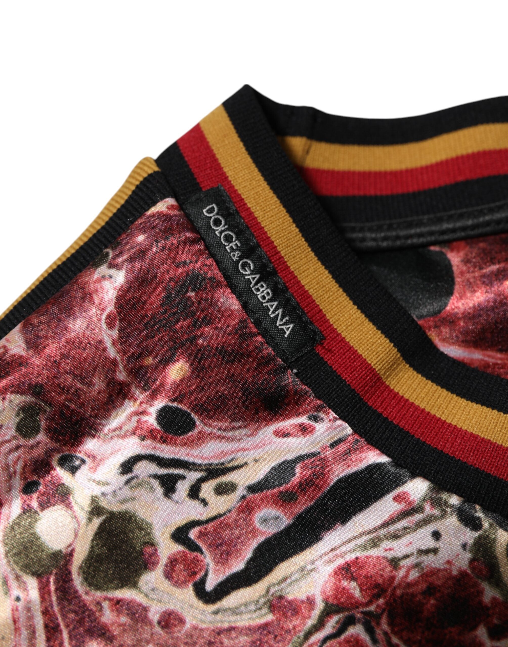 Multicolor Polyester Marble Print Oversize T-shirt - ventzia