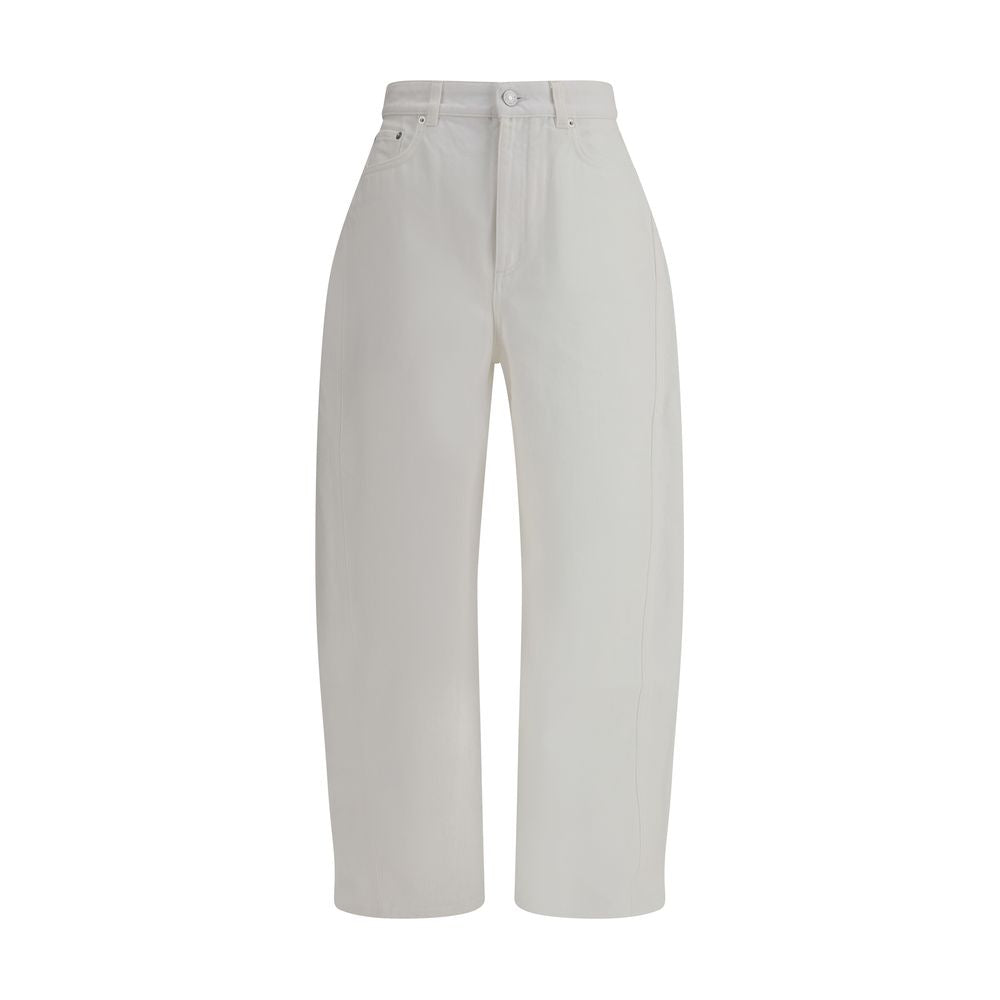 White Cotton Jeans Denim - ventzia