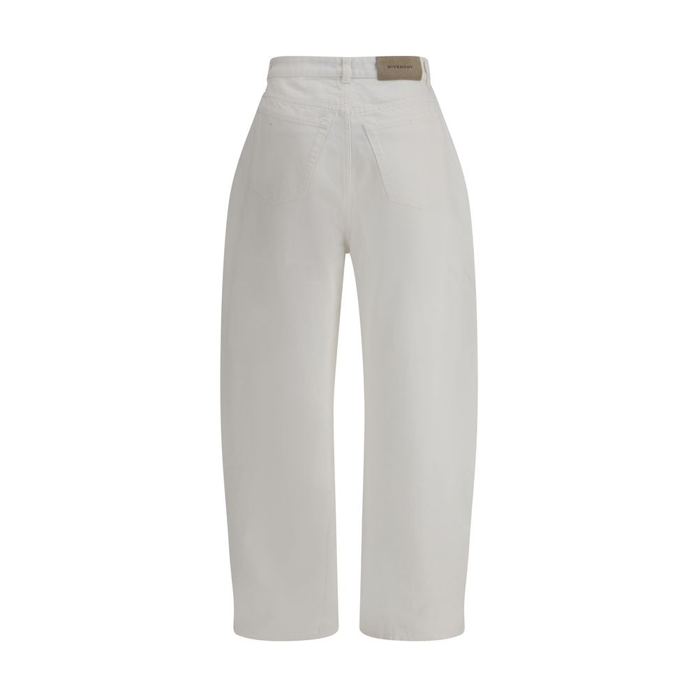 White Cotton Jeans Denim - ventzia