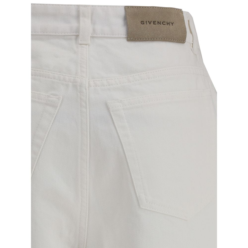 White Cotton Jeans Denim - ventzia