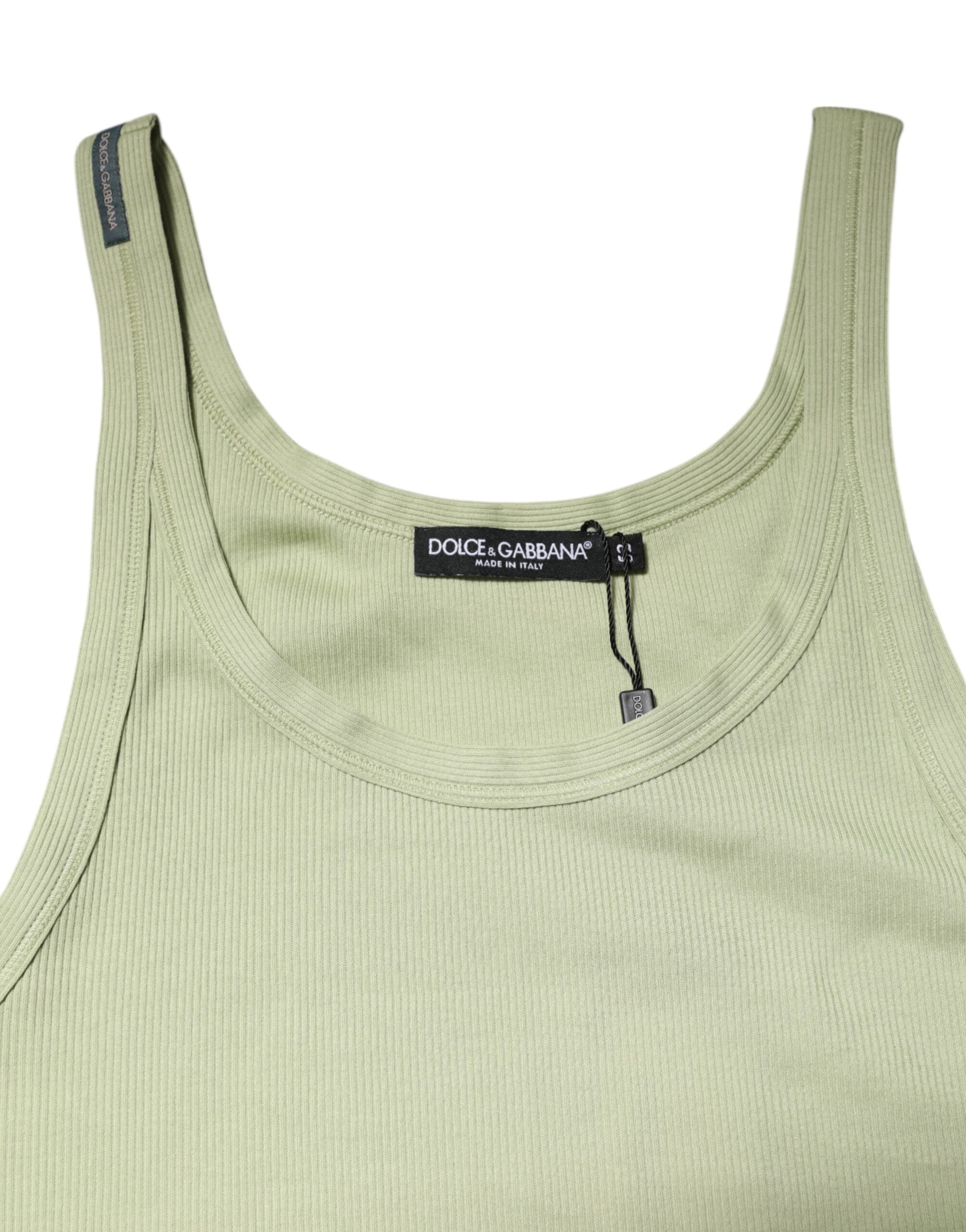 Light Green Tank Sleeveless Men Men T-shirt - ventzia