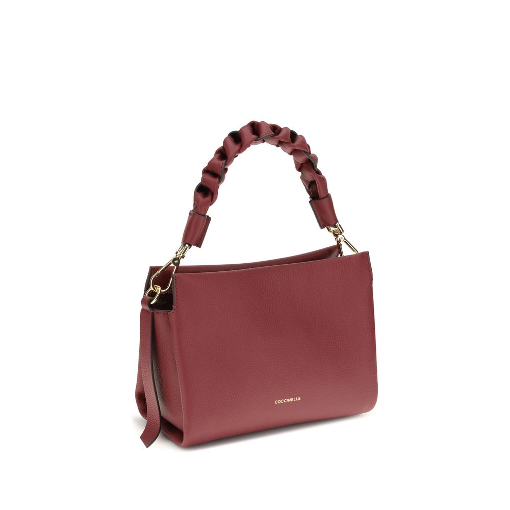 Bordeaux Calf Leather Bos Taurus Shoulder Bag - ventzia