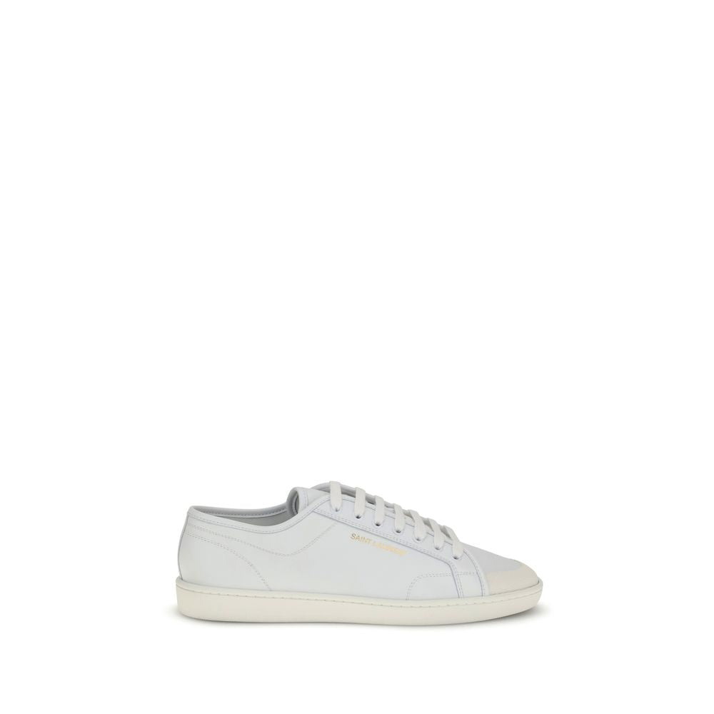 White Calf Leather Bos Taurus Low Top Sneakers - ventzia