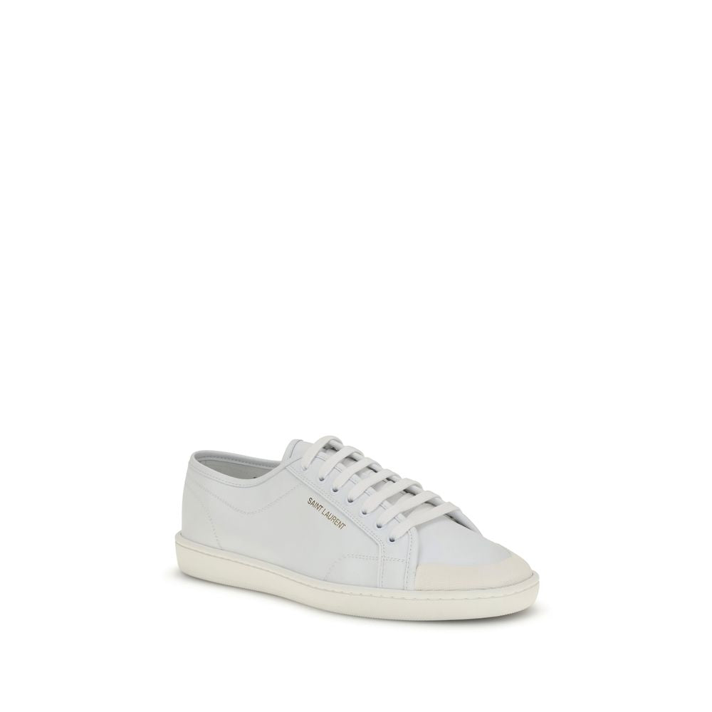 White Calf Leather Bos Taurus Low Top Sneakers - ventzia