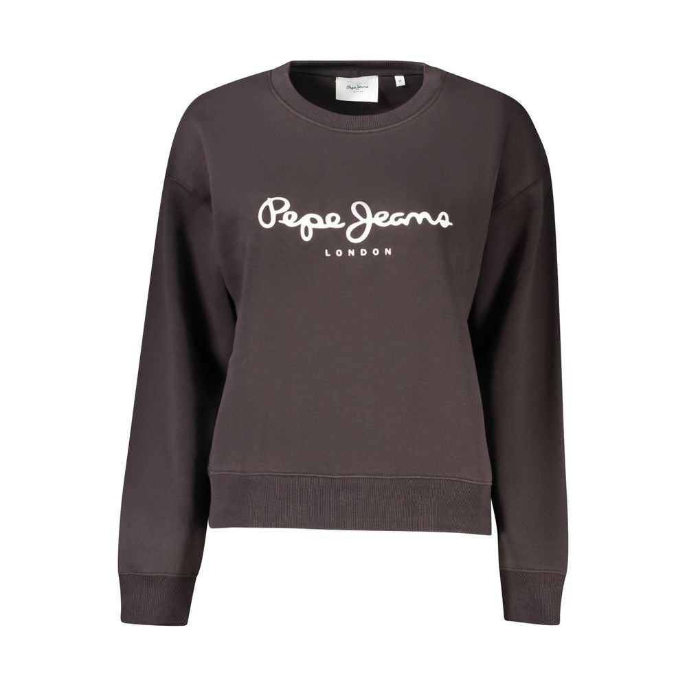Black Cotton Sweatshirt