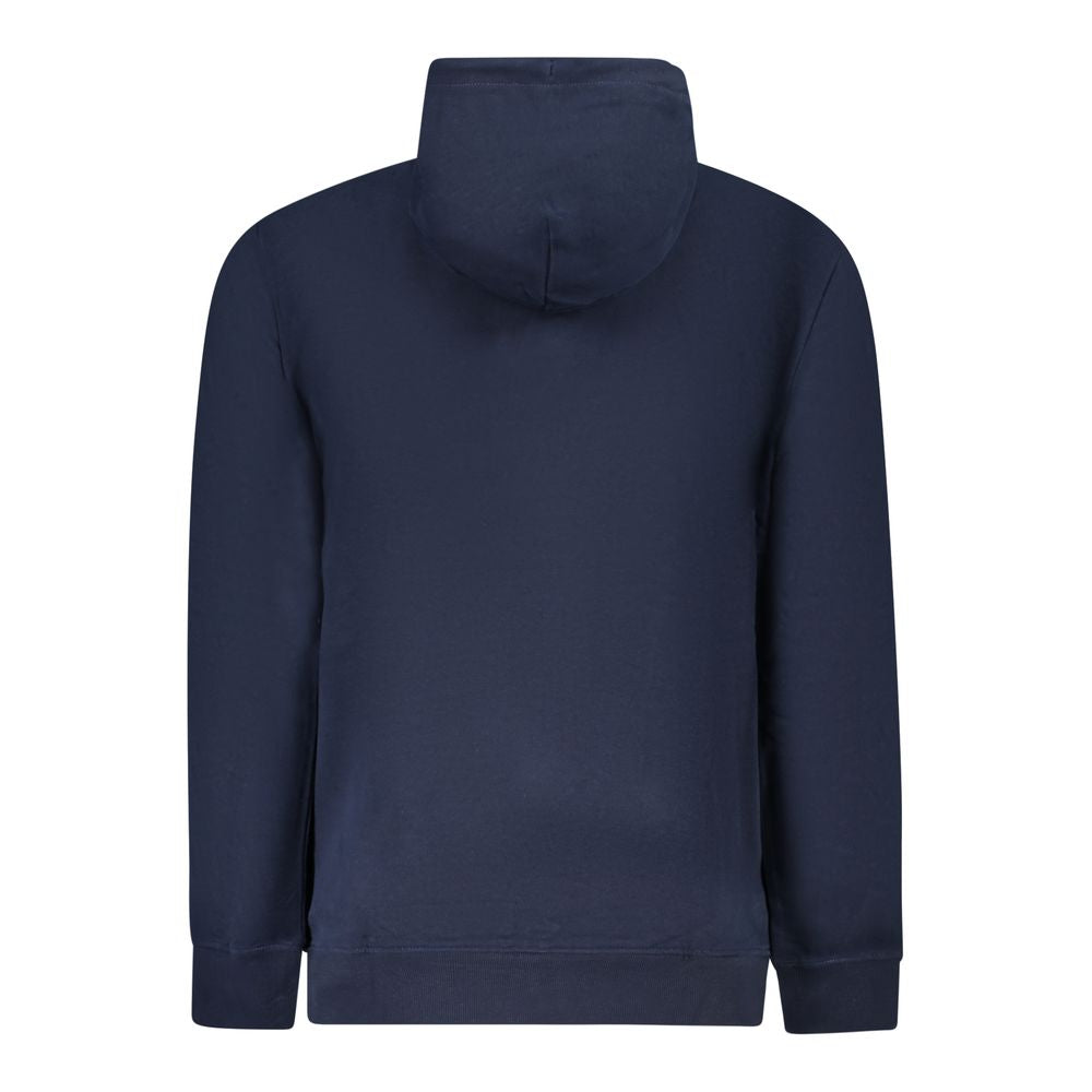 Blue Cotton Men's Hoodie - ventzia