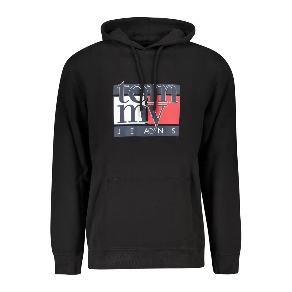 Black Cotton Men Sweatshirt - ventzia