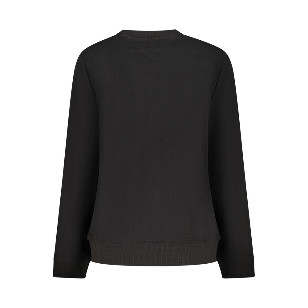 Black Cotton Women Sweatshirt - ventzia