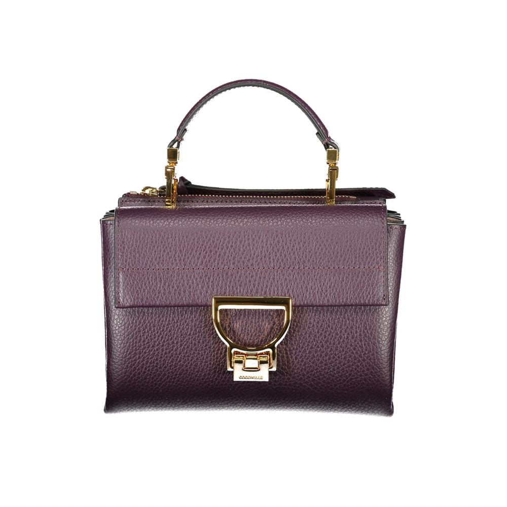 Purple Leather Handbag