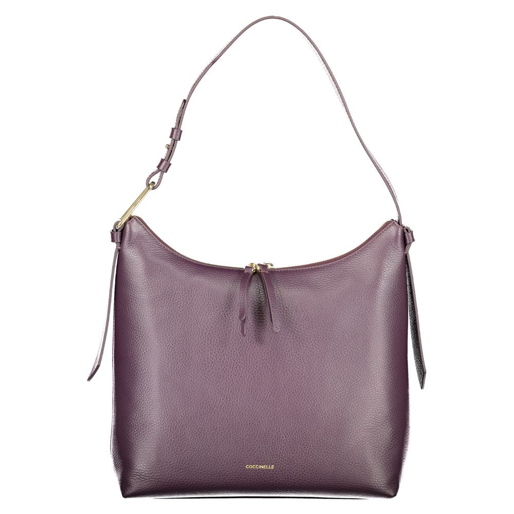 Purple Leather Handbag
