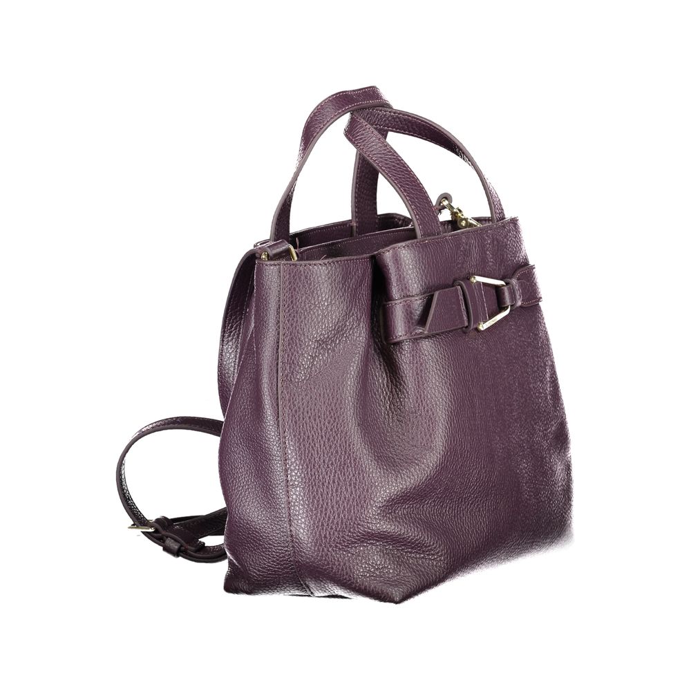 Purple Leather Handbag