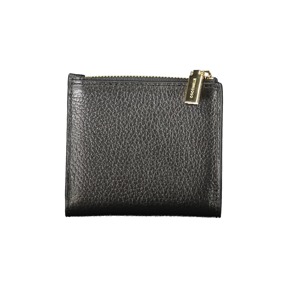 Black Leather Women Wallet - ventzia
