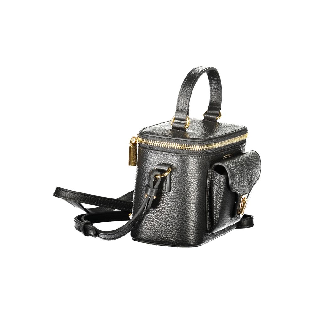 Black Leather Women Handbag - ventzia