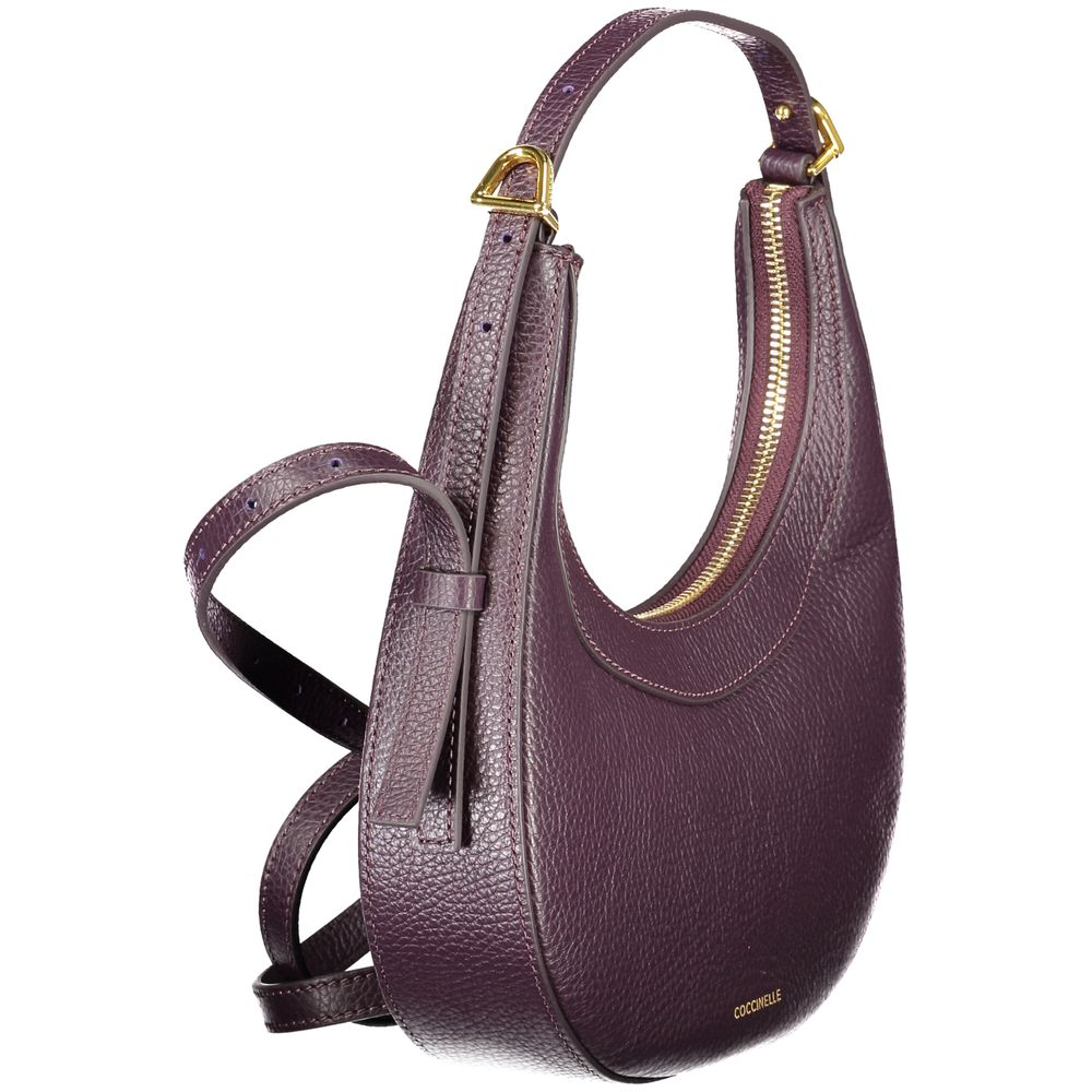 Purple Leather Women Handbag - ventzia