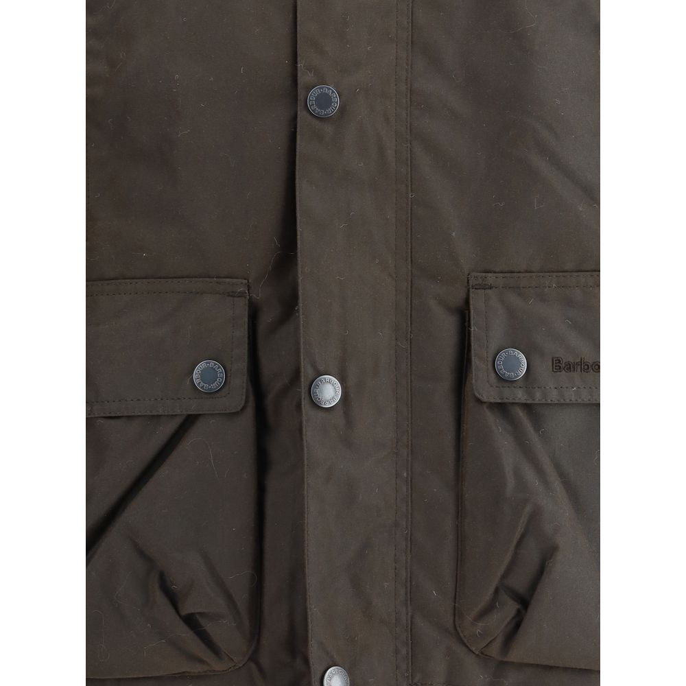 Brown Cotton Rain Coat - ventzia