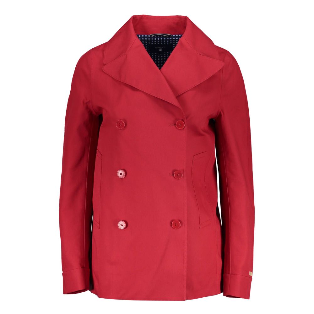 Rosso Cotton Women Jacket - ventzia