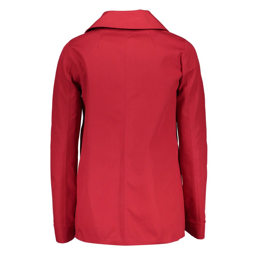 Rosso Cotton Women Jacket - ventzia