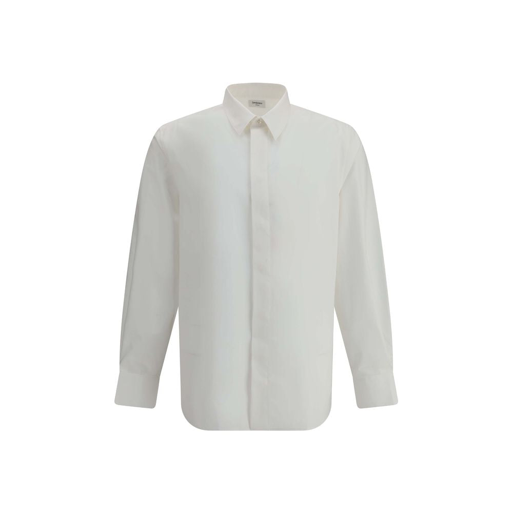 White Cotton Dress Shirt - ventzia