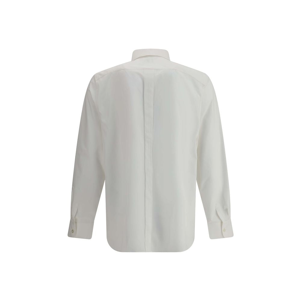 White Cotton Dress Shirt - ventzia
