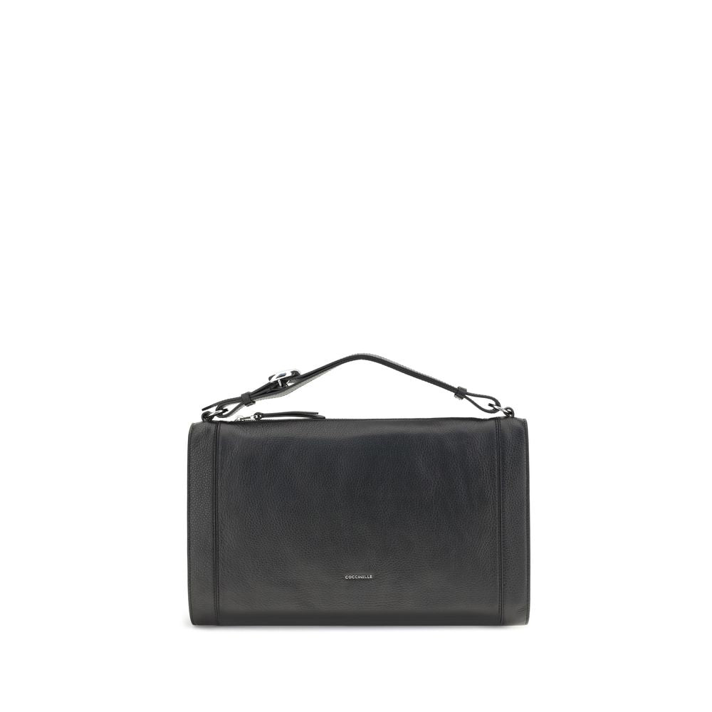 Black Calf Leather Bos Taurus Handbag - ventzia