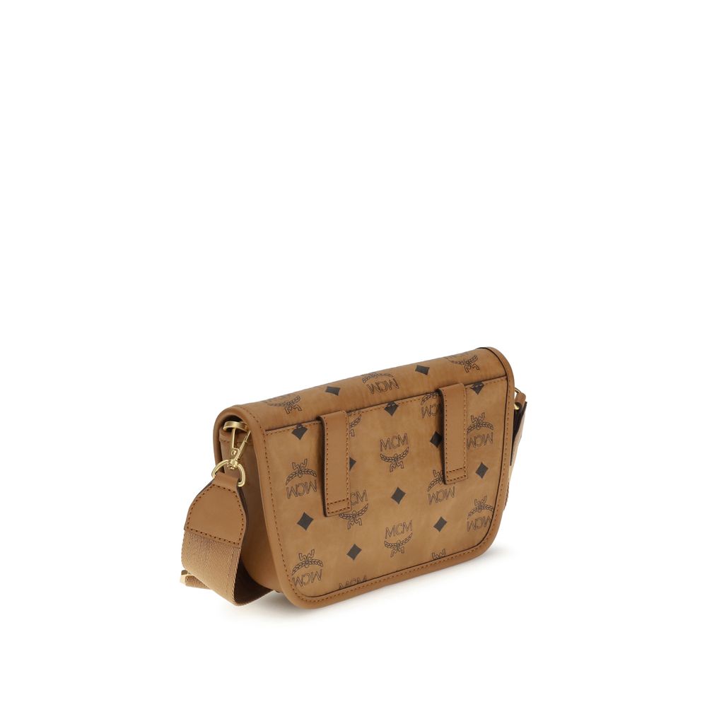 Brown Fabric Shoulder Bag - ventzia